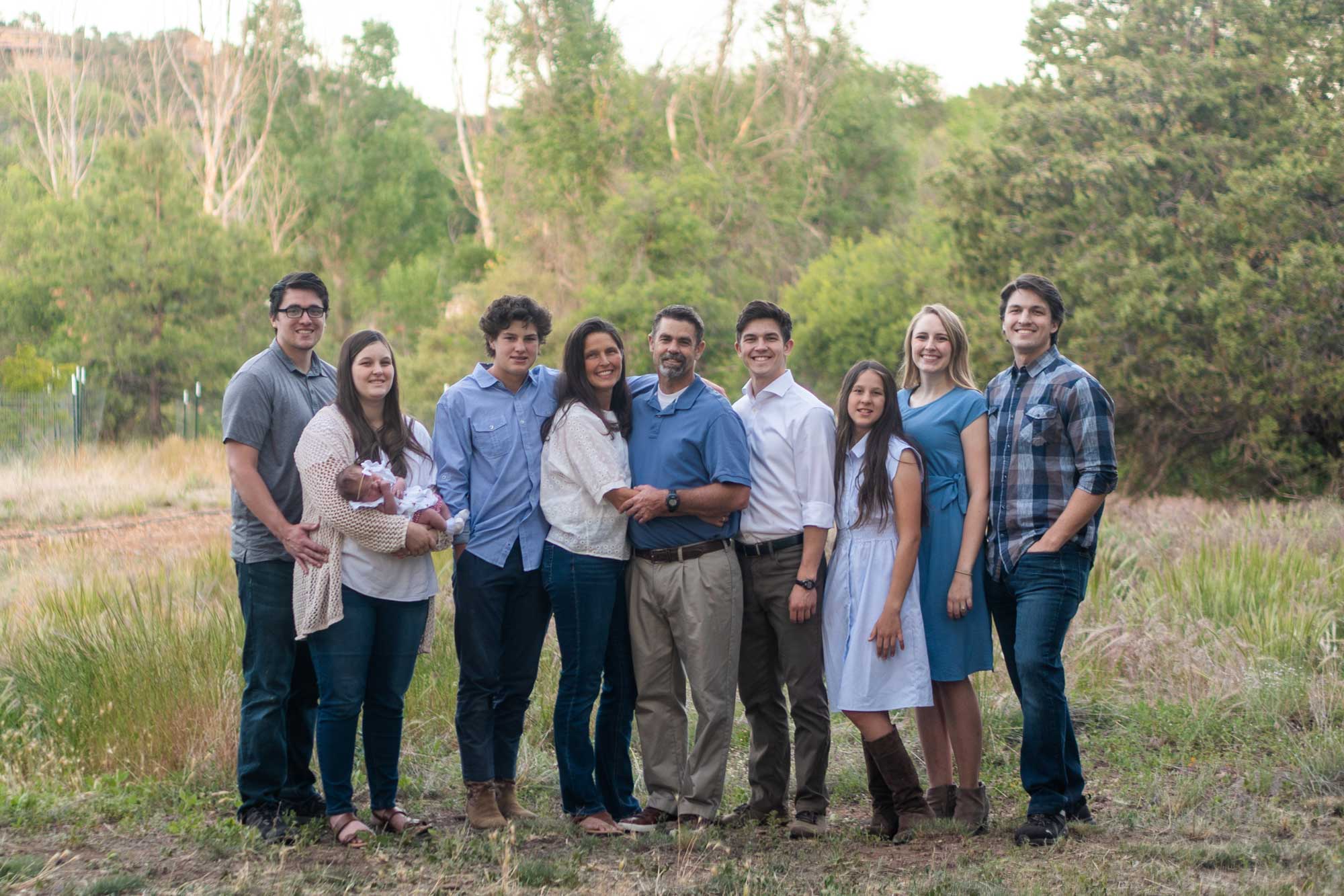 a family photoshoot in texas